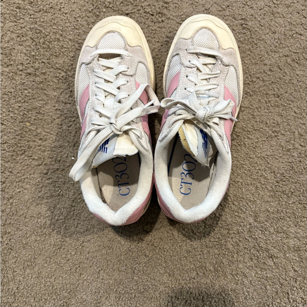 New Balance CT302 pink and White sneakers